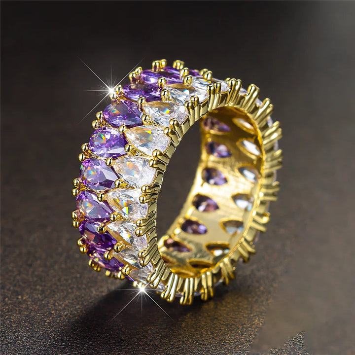 Aquarelle | Colorstone Teardrop Ring