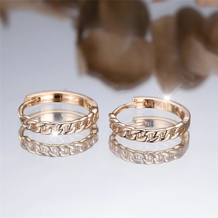 Charme vrouwelijke ronde hoepel oorbellen goud kleur eenvoudige bruiloft sieraden voor vrouwen