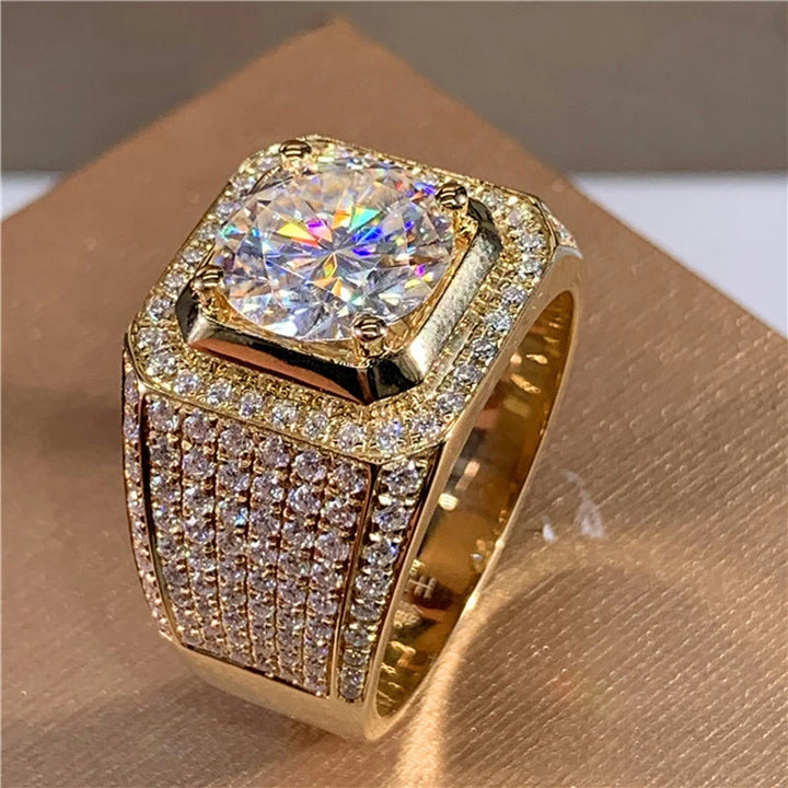 Aureon | White Crystal Statement Ring