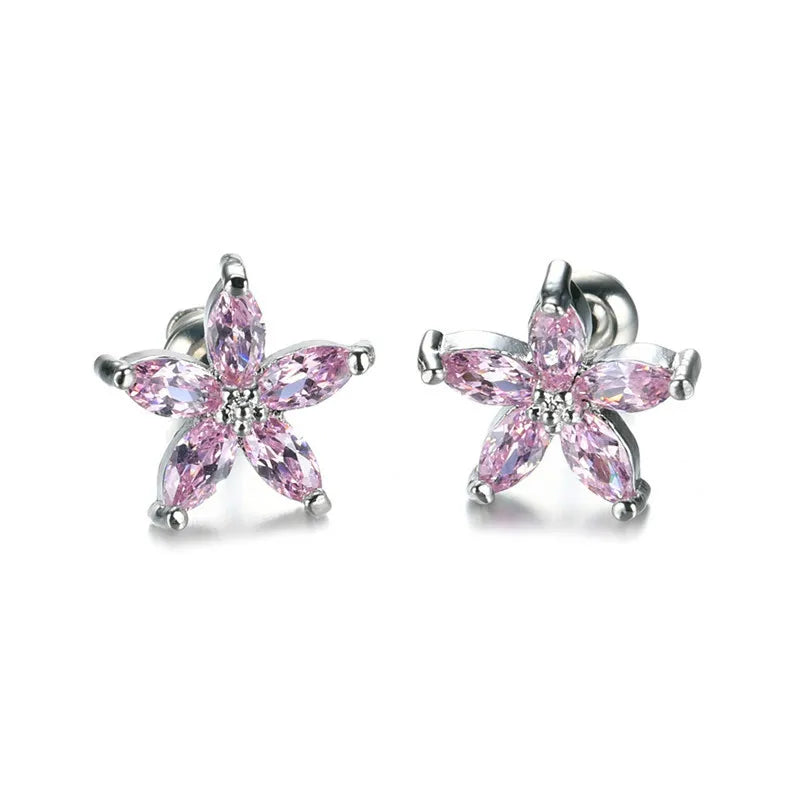 Stellina | Colorstone Star Stud Earrings