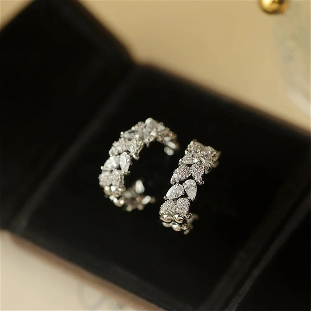 Elowen Crystal Silhouette Stud Earrings