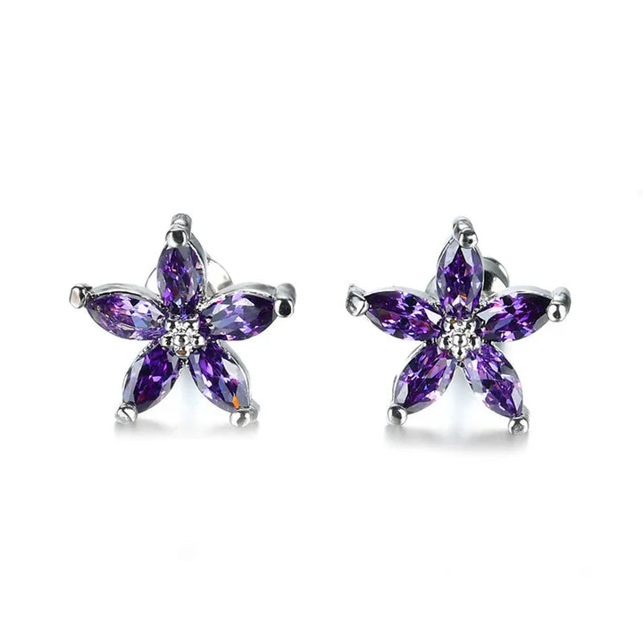 Stellina | Colorstone Star Stud Earrings