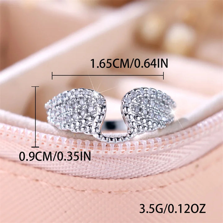 Leuke Vrouwelijke Witte Zirkoon Stenen Ring Trendy Zilveren Kleur Verlovingsringen Voor Vrouwen Kleine Bruiloft Sieraden Cadeau