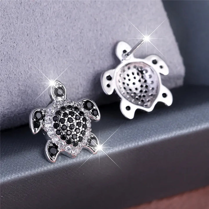Tortuga | Black Turtle Stud Earrings