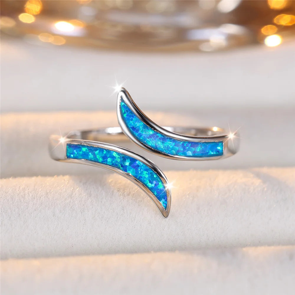Blue Flame | Opal-Look Ring