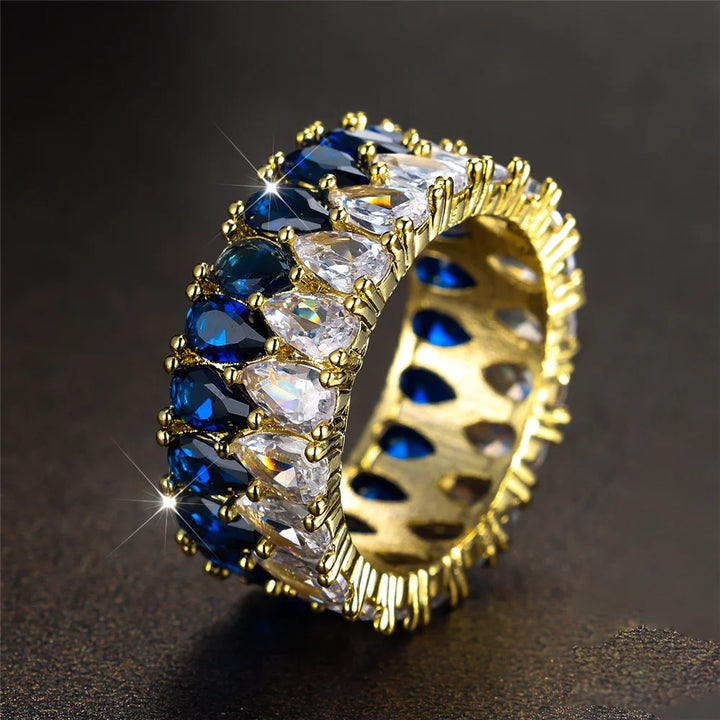 Aquarelle | Colorstone Teardrop Ring