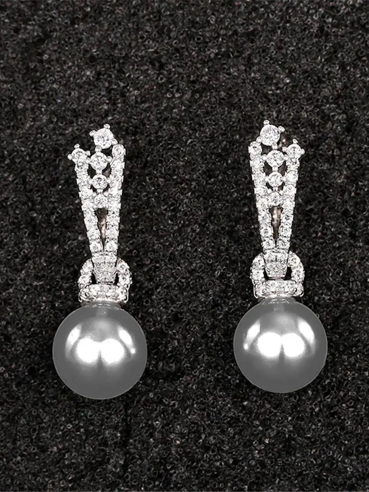 Lunelle Pearl-Look Hoop Earrings