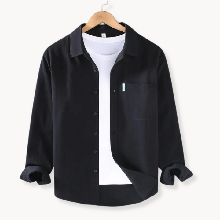 Shirt - Button Front Long Shape & Breathable Flexible Fit