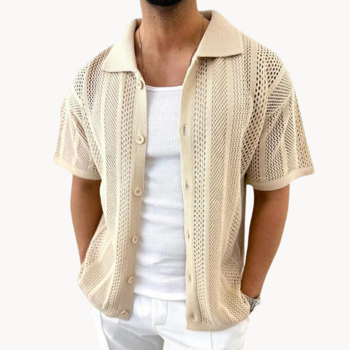 Shirt – Crochet Short Sleeve & Breathable Cooling Airflow