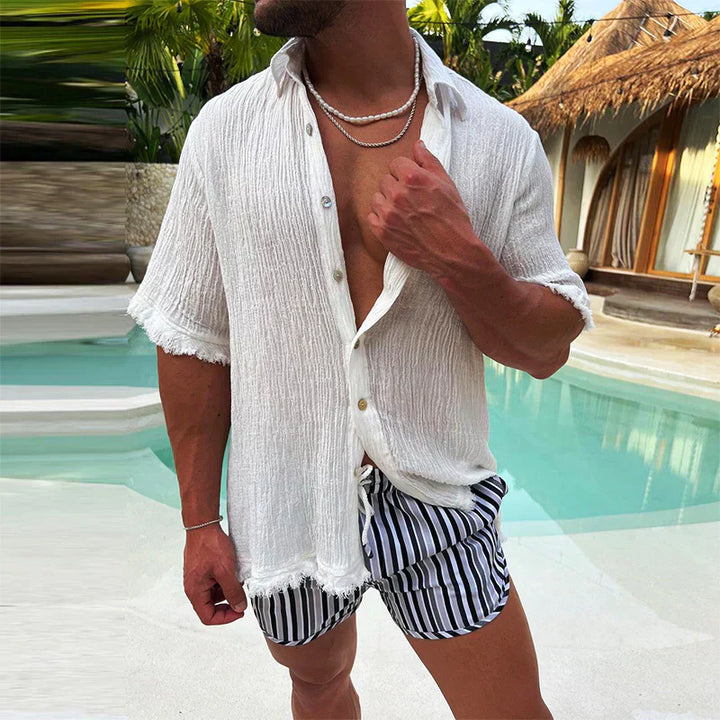 Shirt - Distressed Front And Shoulder Cutouts & Airflow