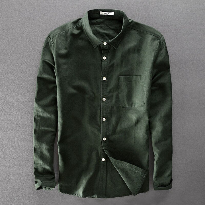 Shirt - Soft Blend Classic Collar And Button Front Airflow