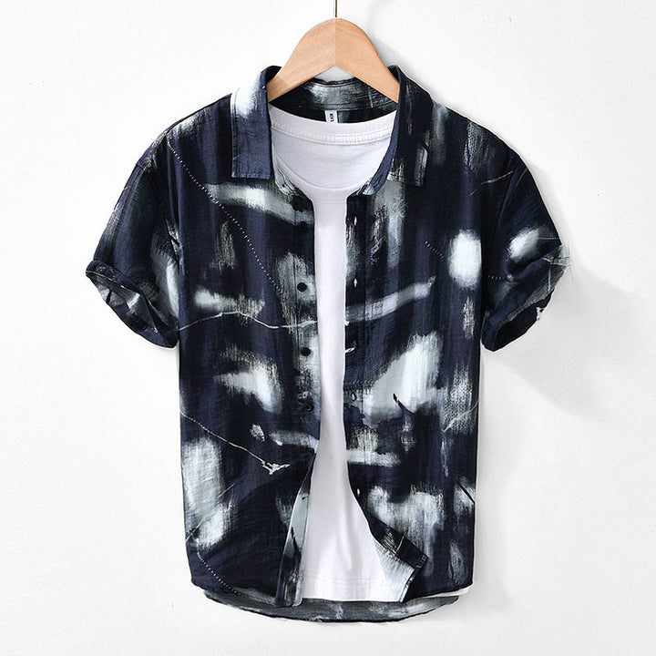 Short-Sleeve Shirt - Printed Front & Loose Movement Fit