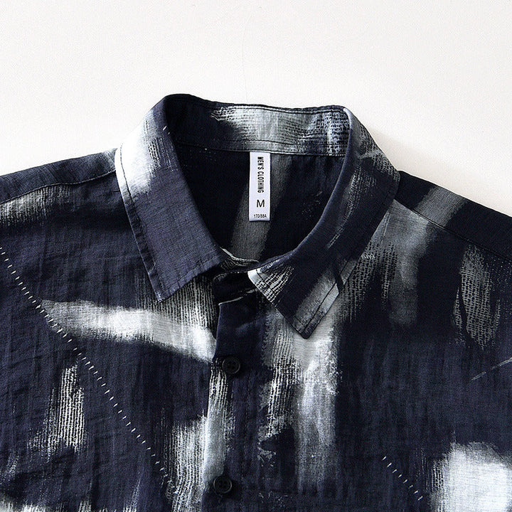 Short-Sleeve Shirt - Printed Front & Loose Movement Fit