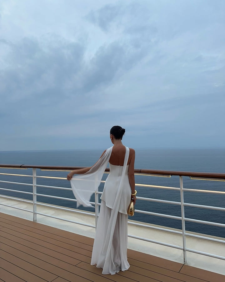Theona White Maxi Dress