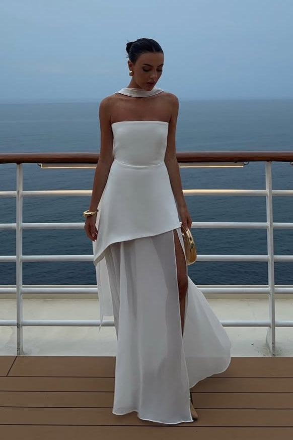 Theona White Maxi Dress