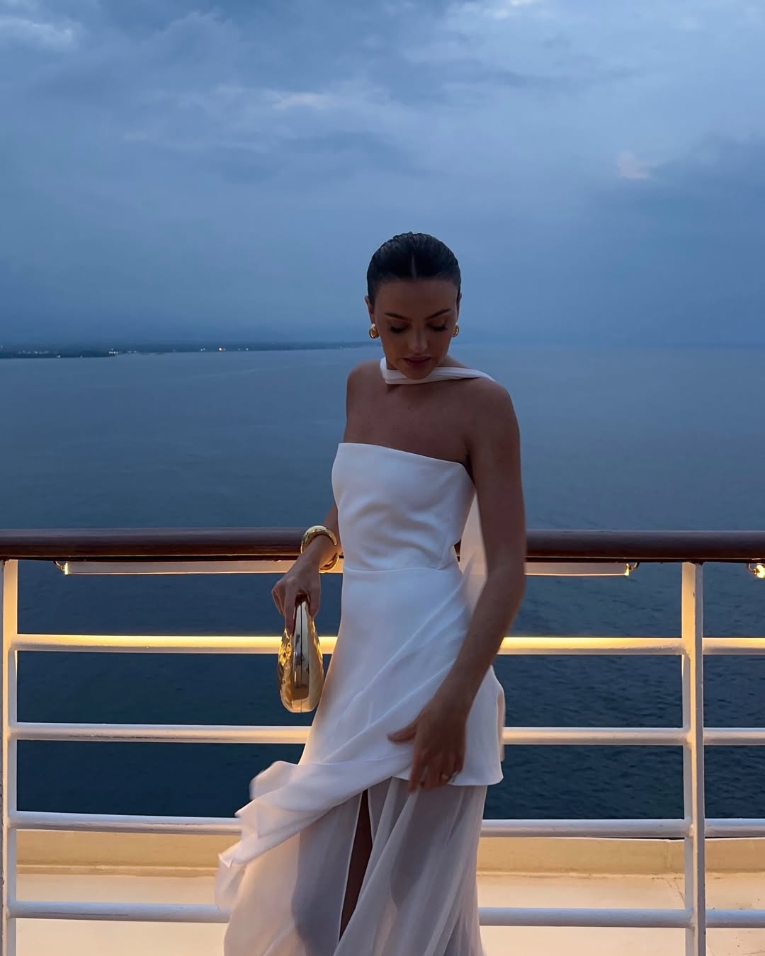 Theona White Maxi Dress