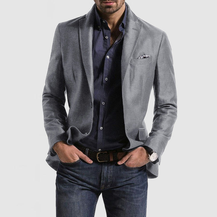 Suit Jacket - Polyester Blend Structured Cut & Room To Move