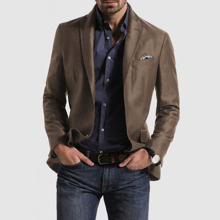 Suit Jacket - Polyester Blend Structured Cut & Room To Move