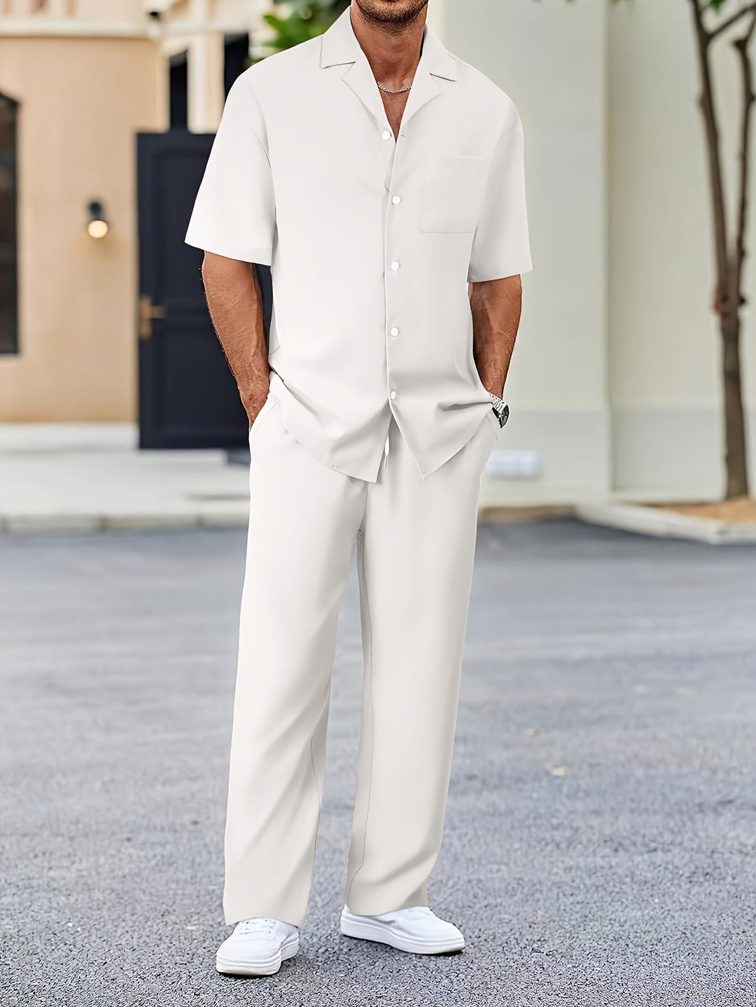 T-Shirt And Pants Set – Breathable Blend & Easy Movement