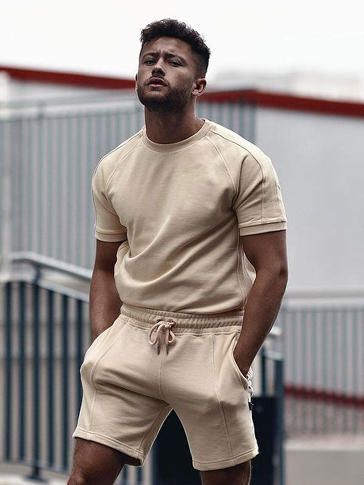 T-Shirt And Shorts Set – Breathable Blend & Airflow Comfort