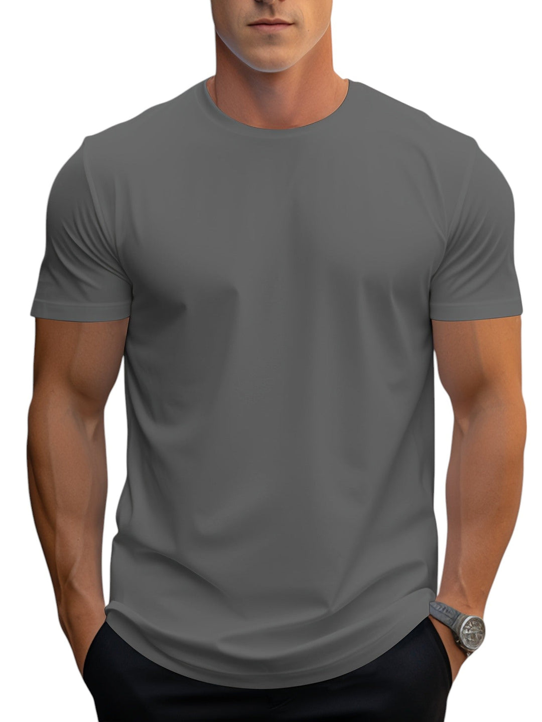 T-Shirt – Polyester Blend Regular Cut And Smooth Neckline