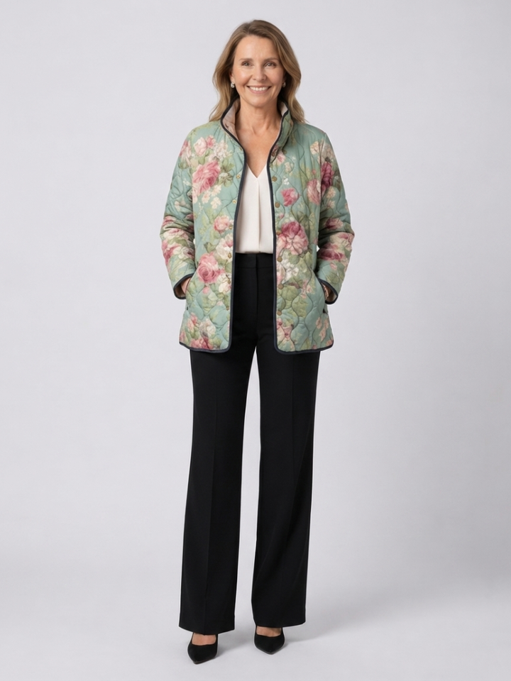 Clara | Chaqueta Acolchada de Rosas