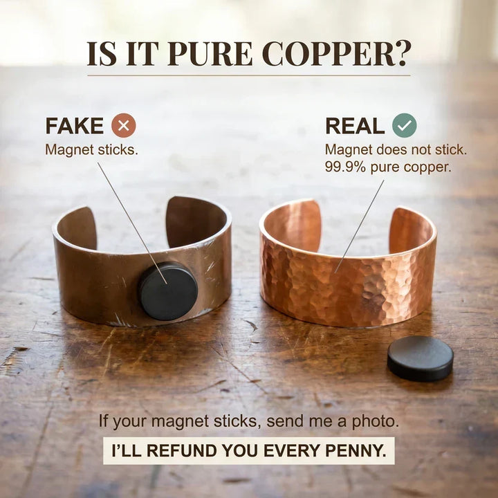 Bosque | Pulsera de Cobre con Hojas