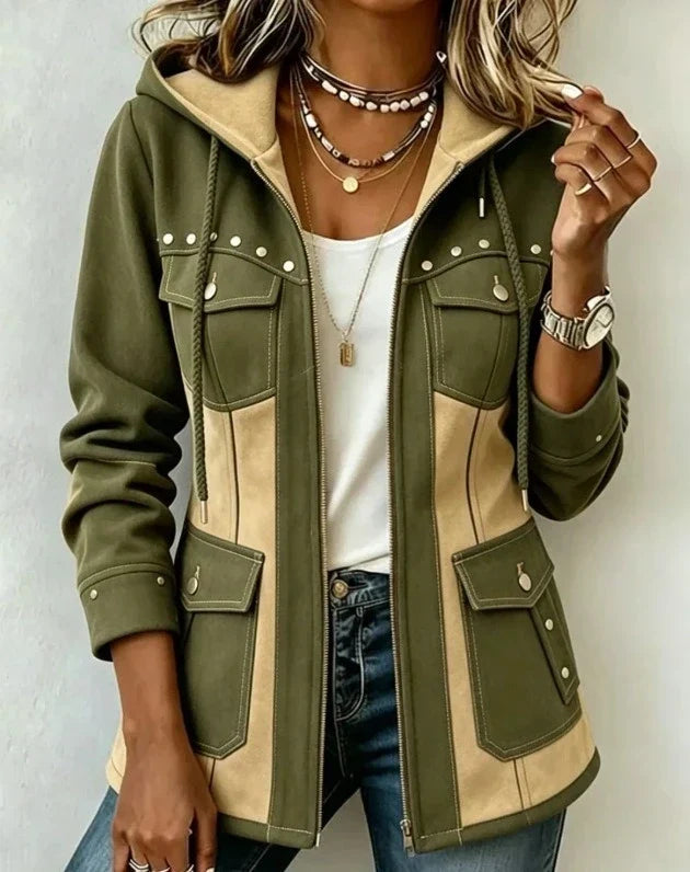 Véronique | Chaqueta de Otoño con Capucha