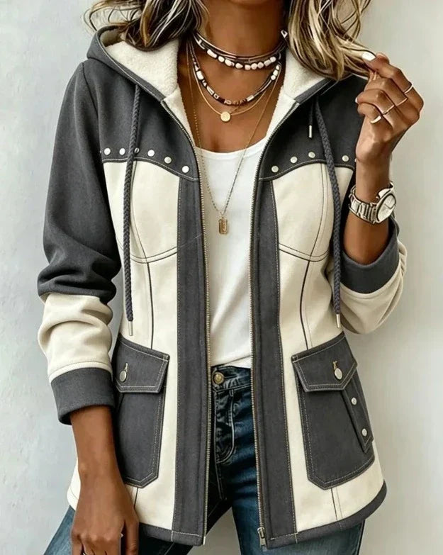 Véronique | Chaqueta de Otoño con Capucha
