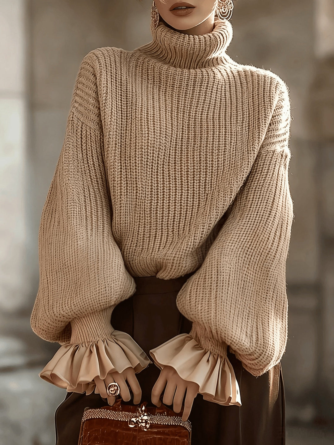 Rosa | Jersey de Cuello Alto