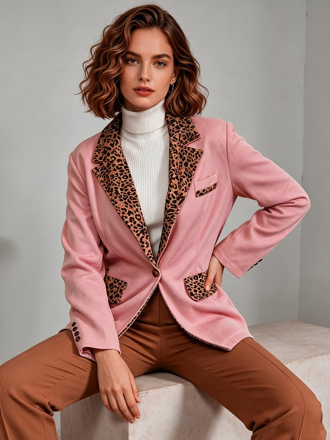 Clementina | Blazer Rosa de Terciopelo