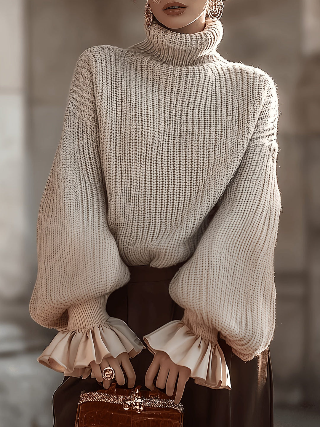 Rosa | Jersey de Cuello Alto