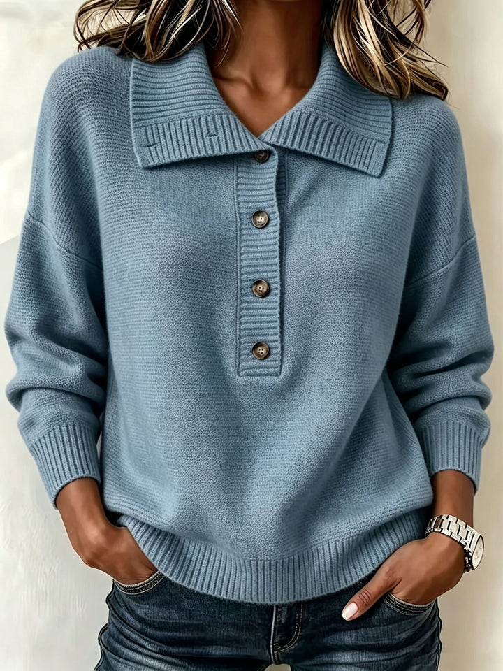 Pilar | Jersey de Otoño con Botones