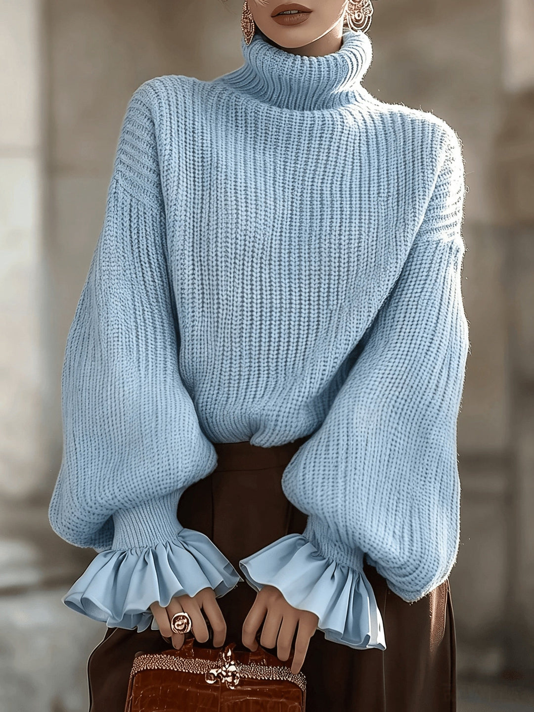 Rosa | Jersey de Cuello Alto