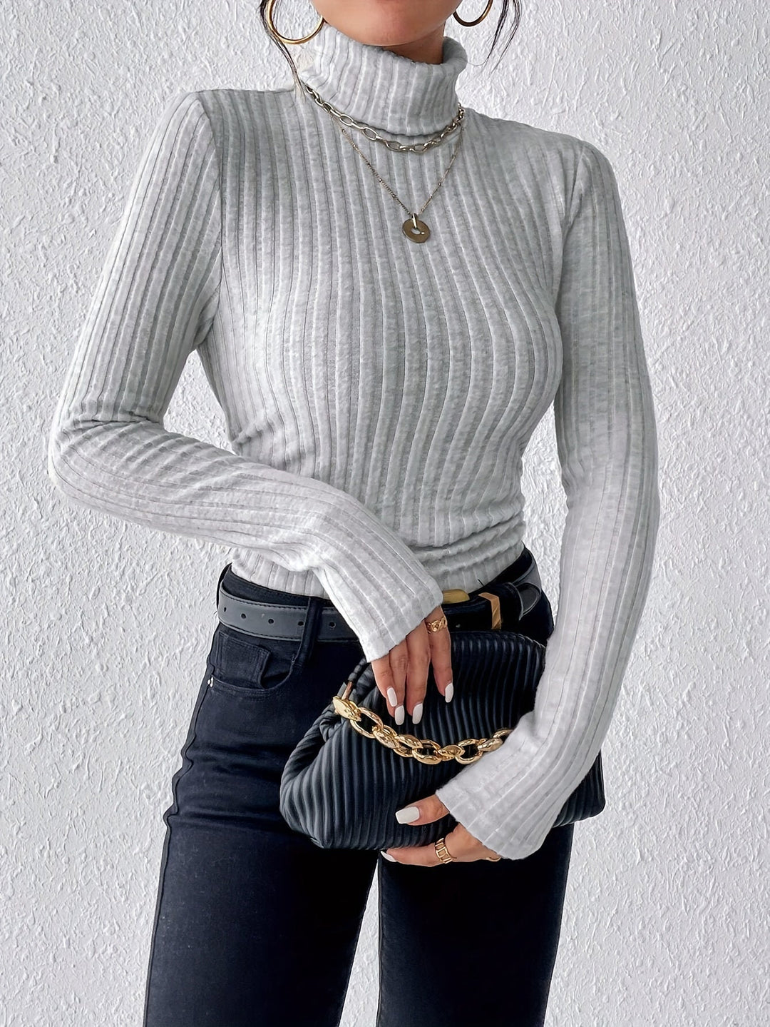 Laura | Jersey Casual de Cuello Alto