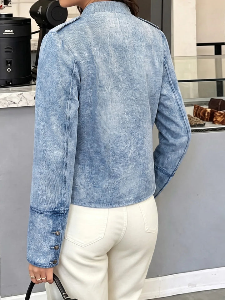 Beatriz | Chaqueta Curvy con Efecto Denim
