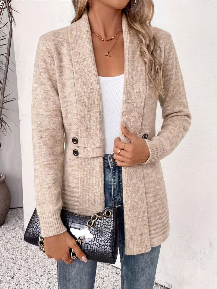 Cárdigan Largo de Punto para Mujer