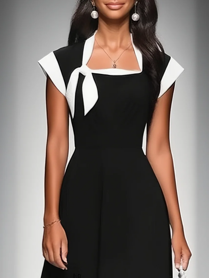 Ariadna | Vestido Midi de Escote Cuadrado