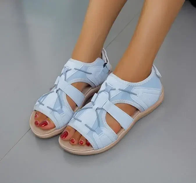 Mary | Sandalias con Cordones Elásticos