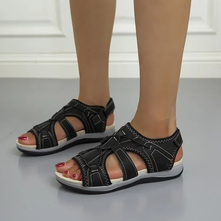 Mary | Sandalias con Cordones Elásticos