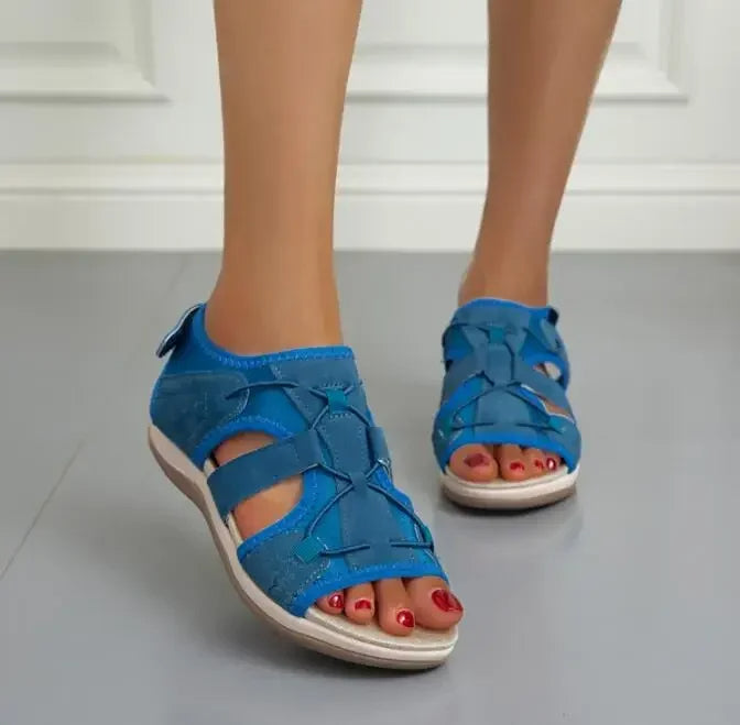 Mary | Sandalias con Cordones Elásticos
