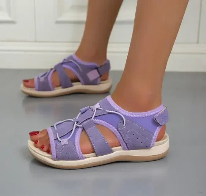 Mary | Sandalias con Cordones Elásticos