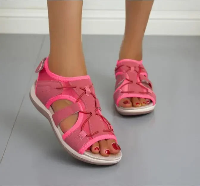 Mary | Sandalias con Cordones Elásticos