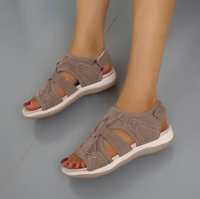 Mary | Sandalias con Cordones Elásticos