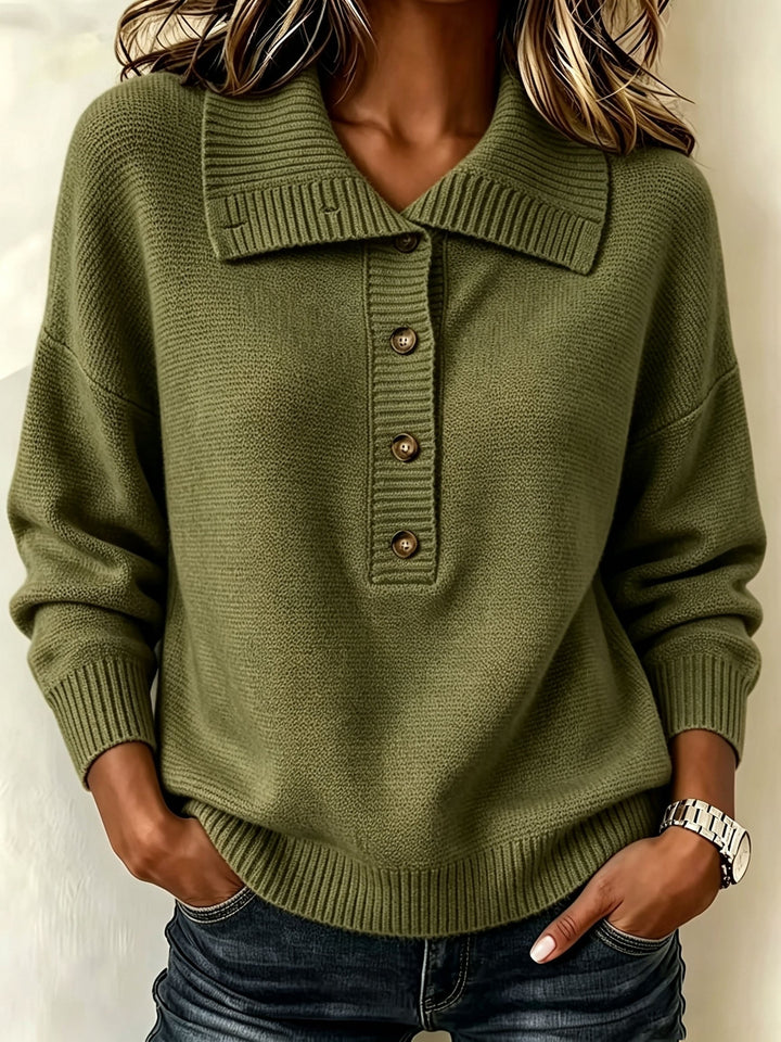 Pilar | Jersey de Otoño con Botones