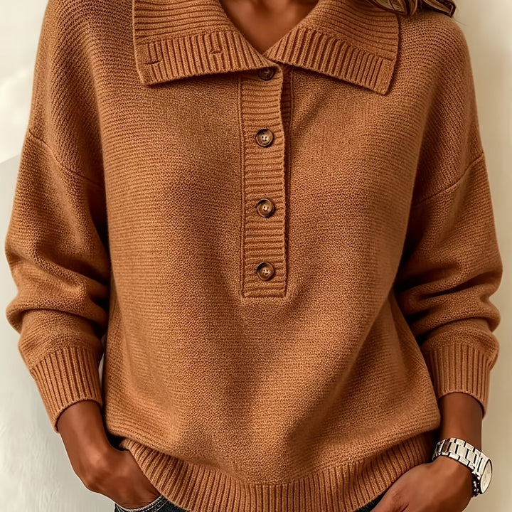 Pilar | Jersey de Otoño con Botones