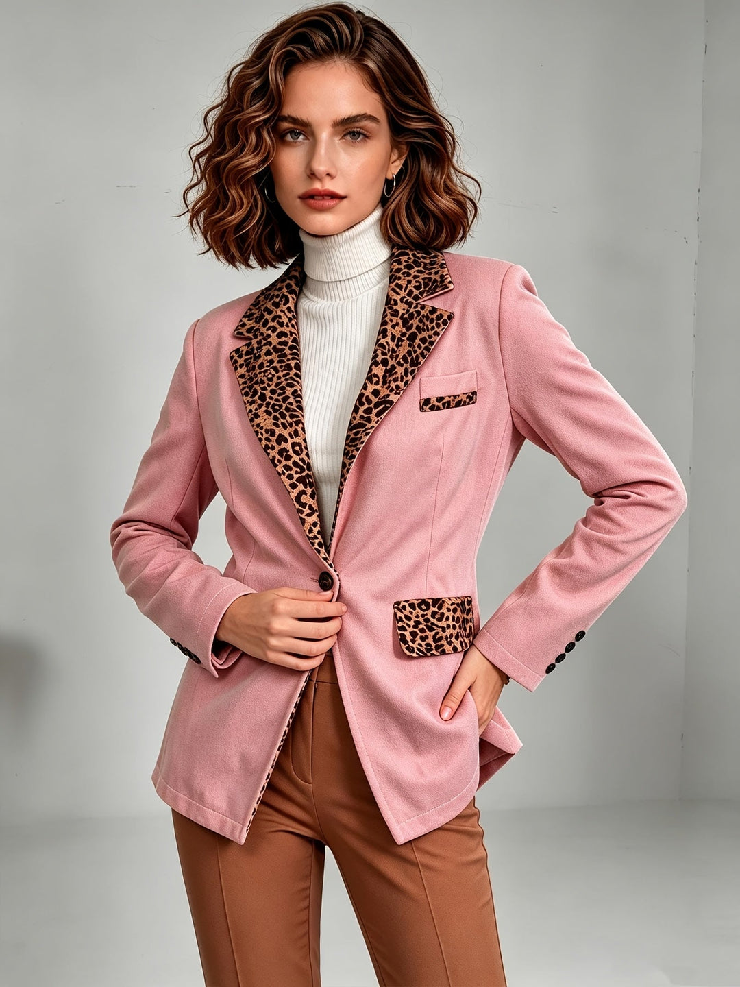 Clementina | Blazer Rosa de Terciopelo