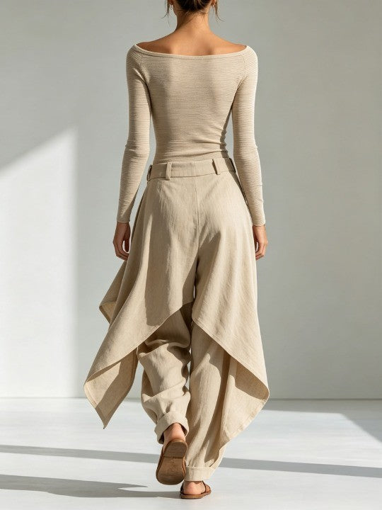 Éveline | Conjunto Beige de Dos Piezas