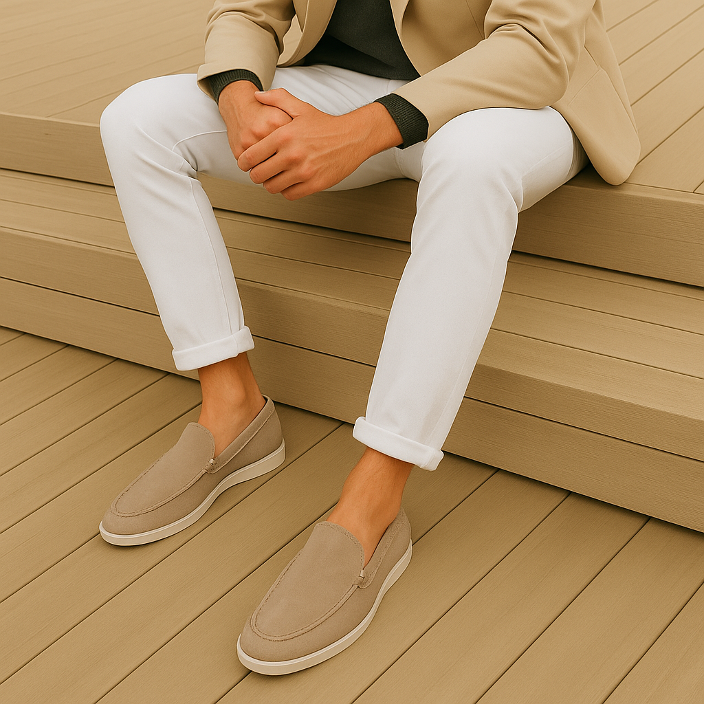 Loafers elegantes de gamuza