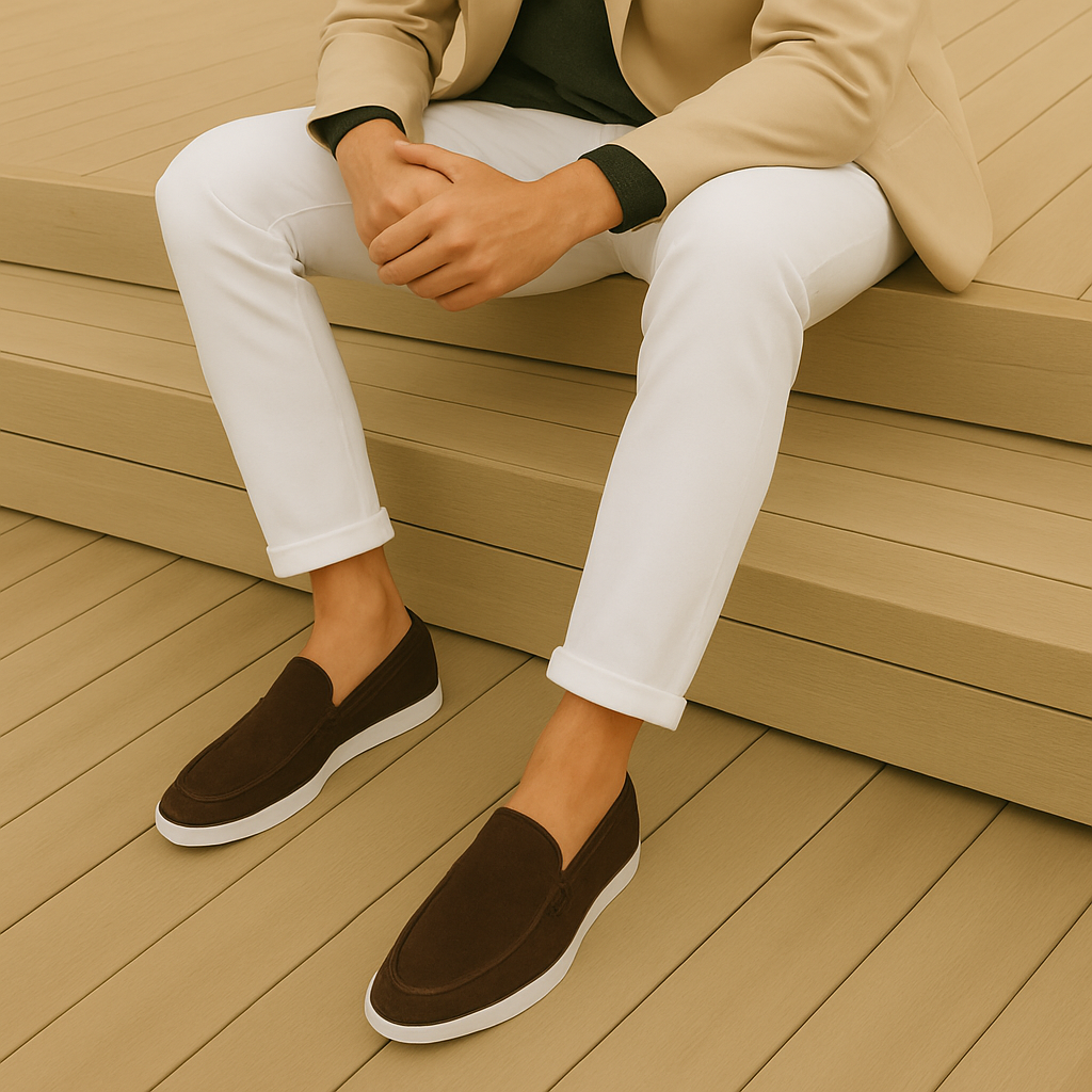 Loafers elegantes de gamuza
